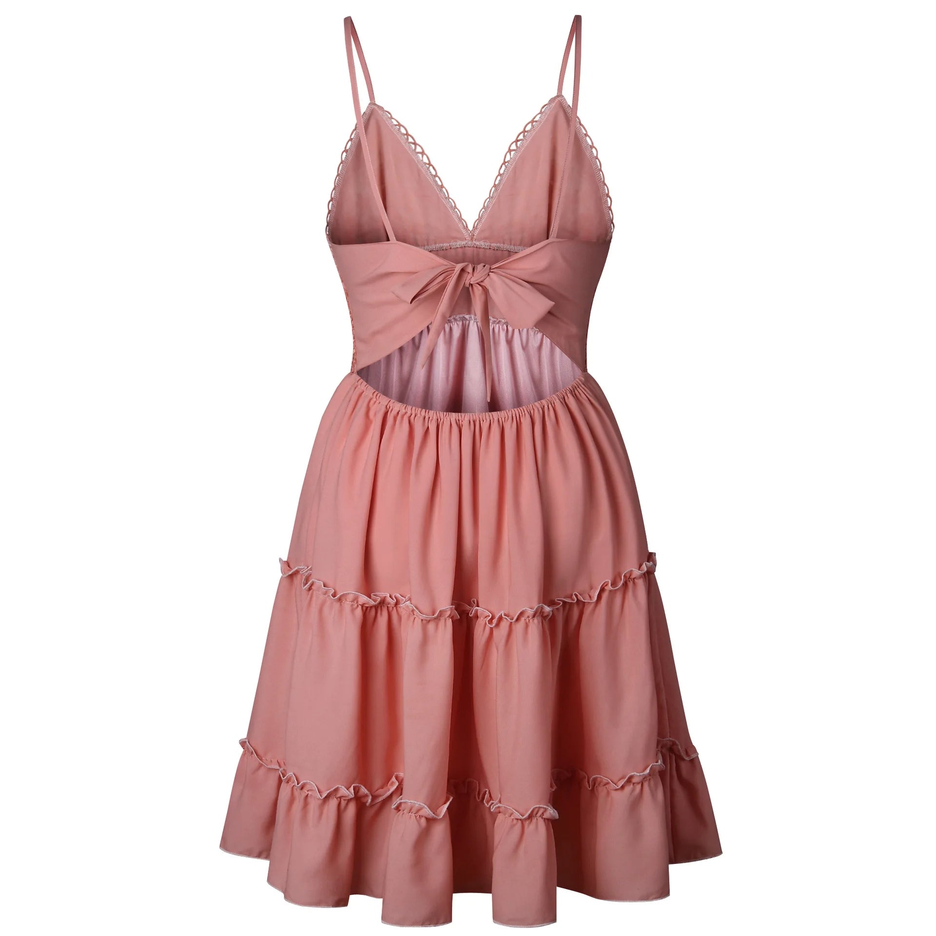 Women's Lace-Trim Strappy Dress