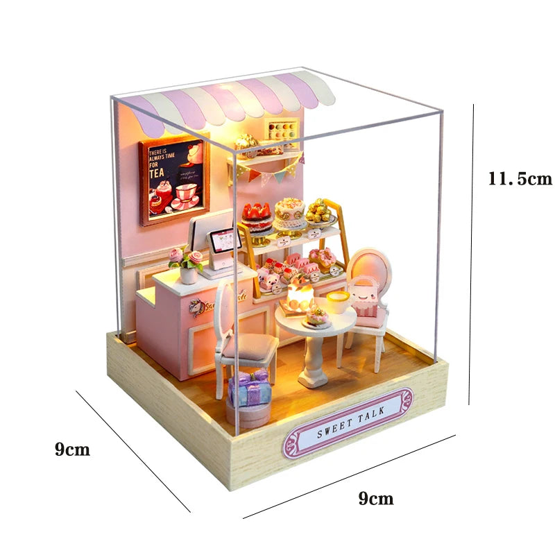 Miniature 3D Wooden Puzzle Dollhouse – 18 Designs