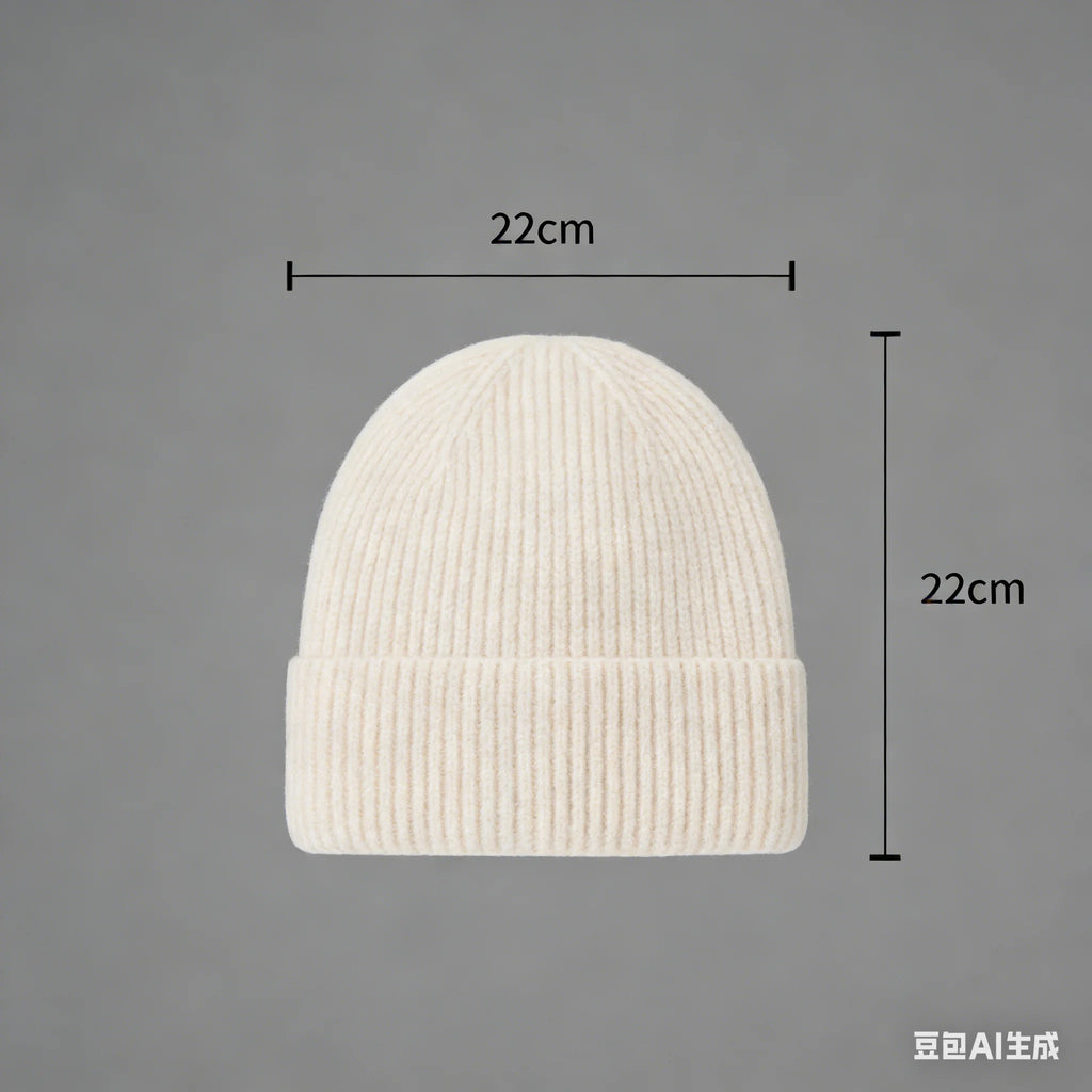 Autumn  Winter Short Warm Melon Hat Men Knitted Round Top Brimless Cold Hat Women Street hip-hop Wool Beanie