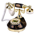 Corded Telephone Retro Landline Phone for Home/Office/Hotel, China Ceramic Antique Telephones Old Fashion Decor Desktop Phone