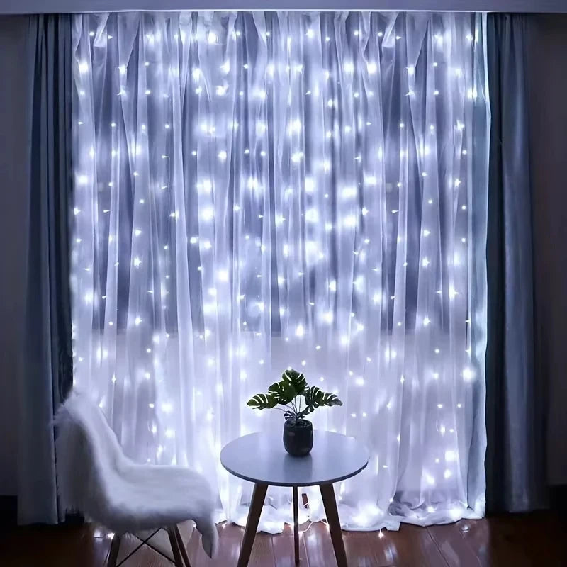 Remote Control USB Fairy Lights 3M LED Curtain String Lights for Christmas Home Bedroom Decor Festive Party New Year Wedding