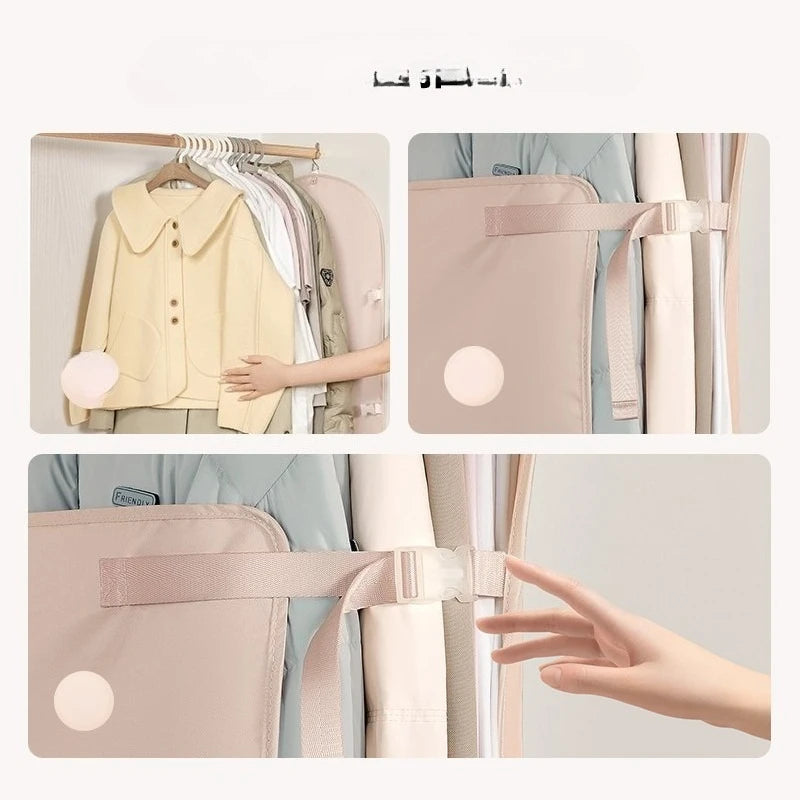 1pc Wardrobe Lazy Compressed Storage Board Dust Cover Storage Artifact Foldable Fabric Down Jacket