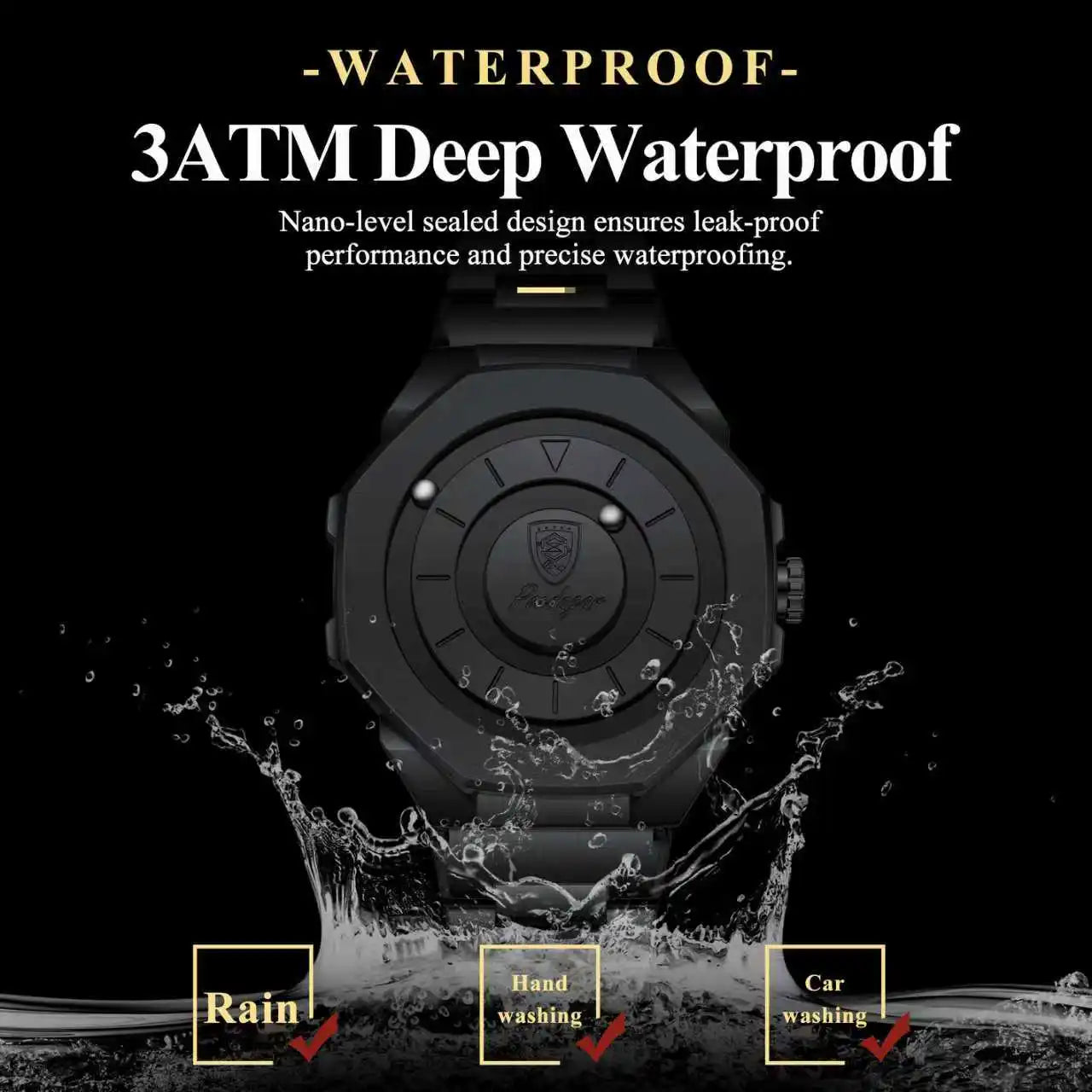 POEDAGAR Business Watch For Men Waterproof Stainless Steel Fashion Man Wristwatch High Quality Quartz Men's Watches Reloj Hombre