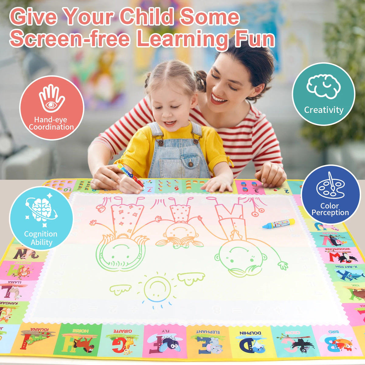 100×80cm Water Drawing Mat