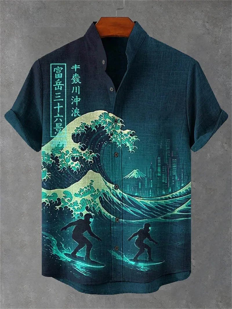 Men's Printed Hawaiian Shirt