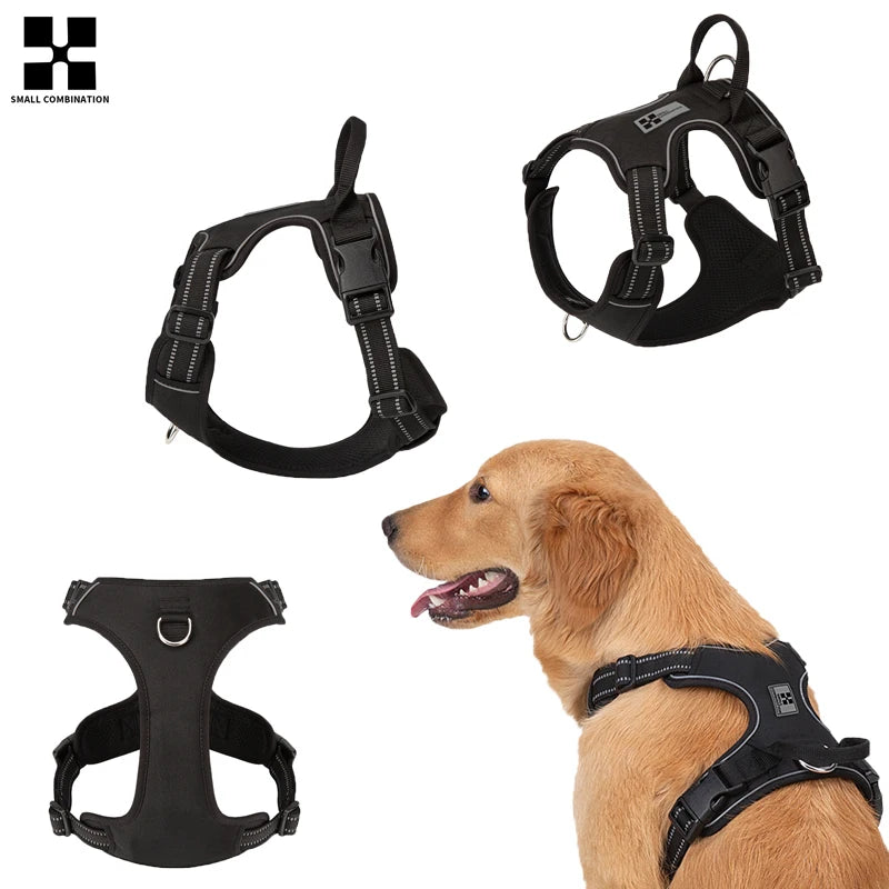 No-Pull Reflective Dog Harness – Adjustable for Small, Medium & Large Dogs