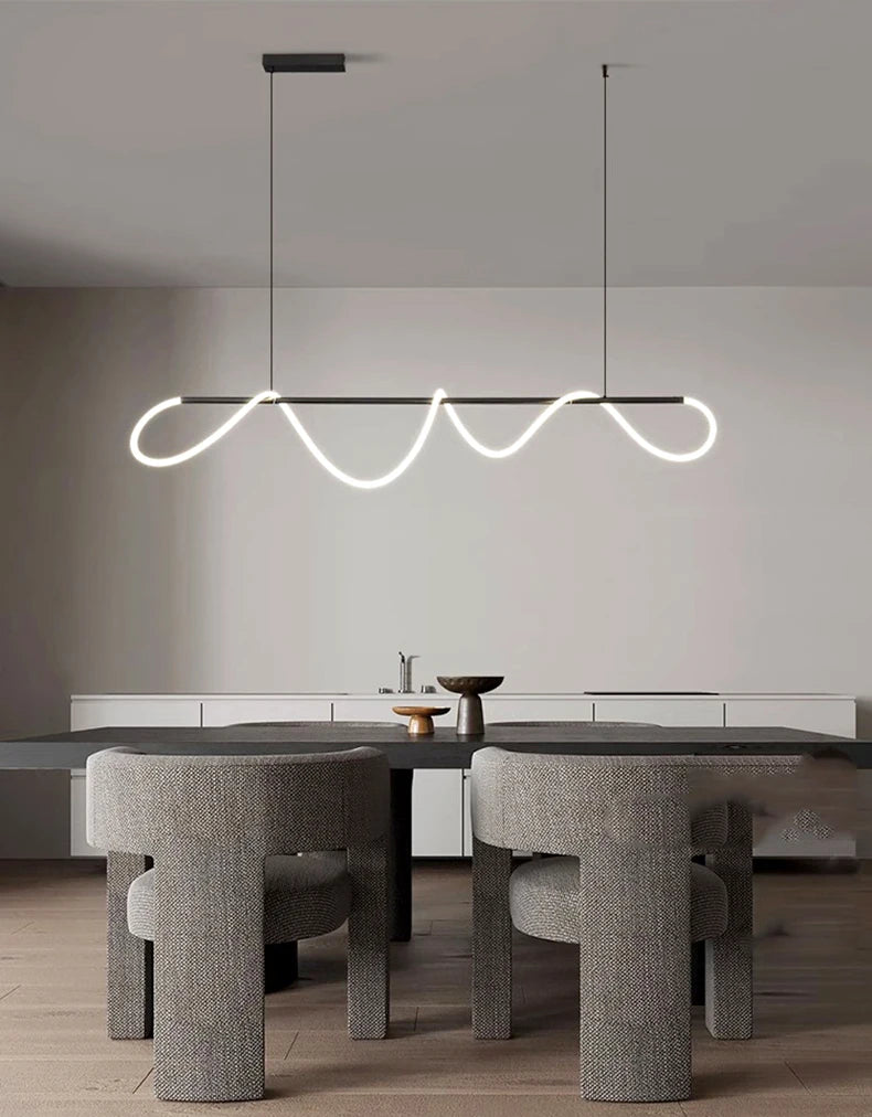 Nordic Line Chandelier – Dining Room Pendant Light