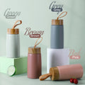 New Style Mini Thermos Cup Creative Wood Grain Cover Portable Vacuum Stainless Steel Water Cup Student High Value Pocket Cup