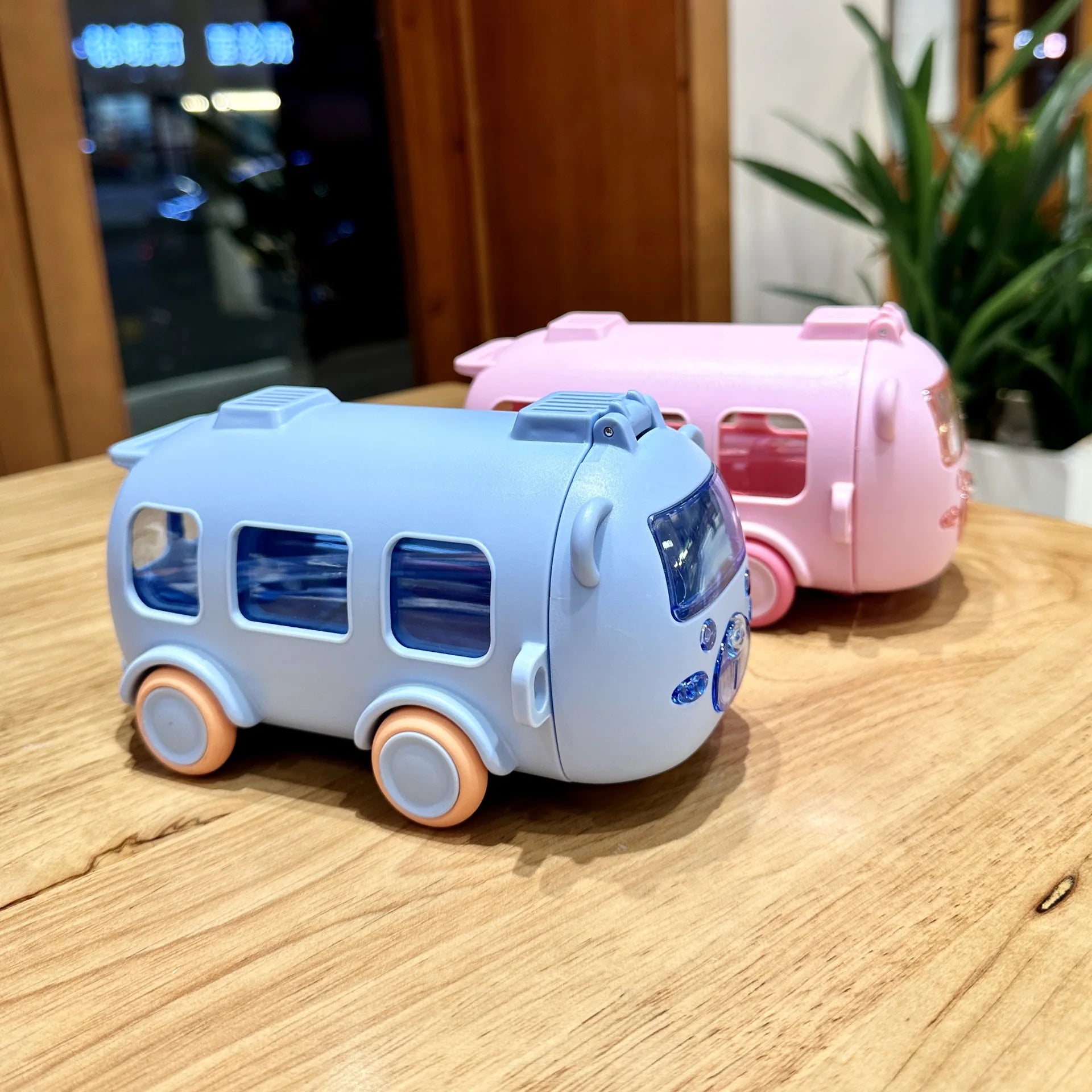LUSQI 0.5L Cute Toy Car Cup With Straw Indoor And Outdoor Water Bottle Large Capacity Plastic Mug For Summer Drinkware BPA Free