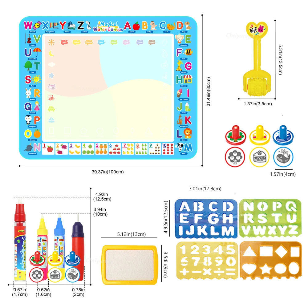 100×80cm Water Drawing Mat