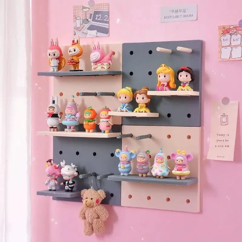 Pegboard Wall Storage Rack – Kitchen & Bedroom Organizer