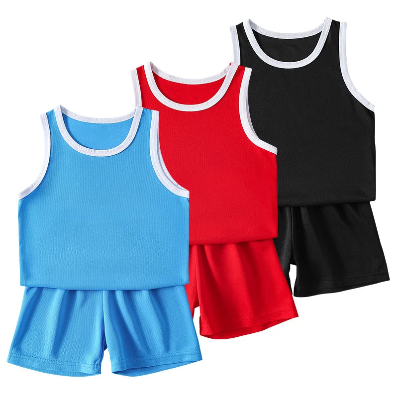 Kids' Quick-Dry Sport Suit – 2 or 4 Piece, Unisex Summer Set