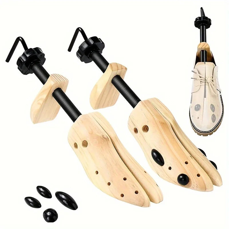 1Pc Shoe Stretcher Women and Men's Shoe Widener  Wooden Expander for Wide Feet, Bunions or Calluses Wooden Shoe Stretcher