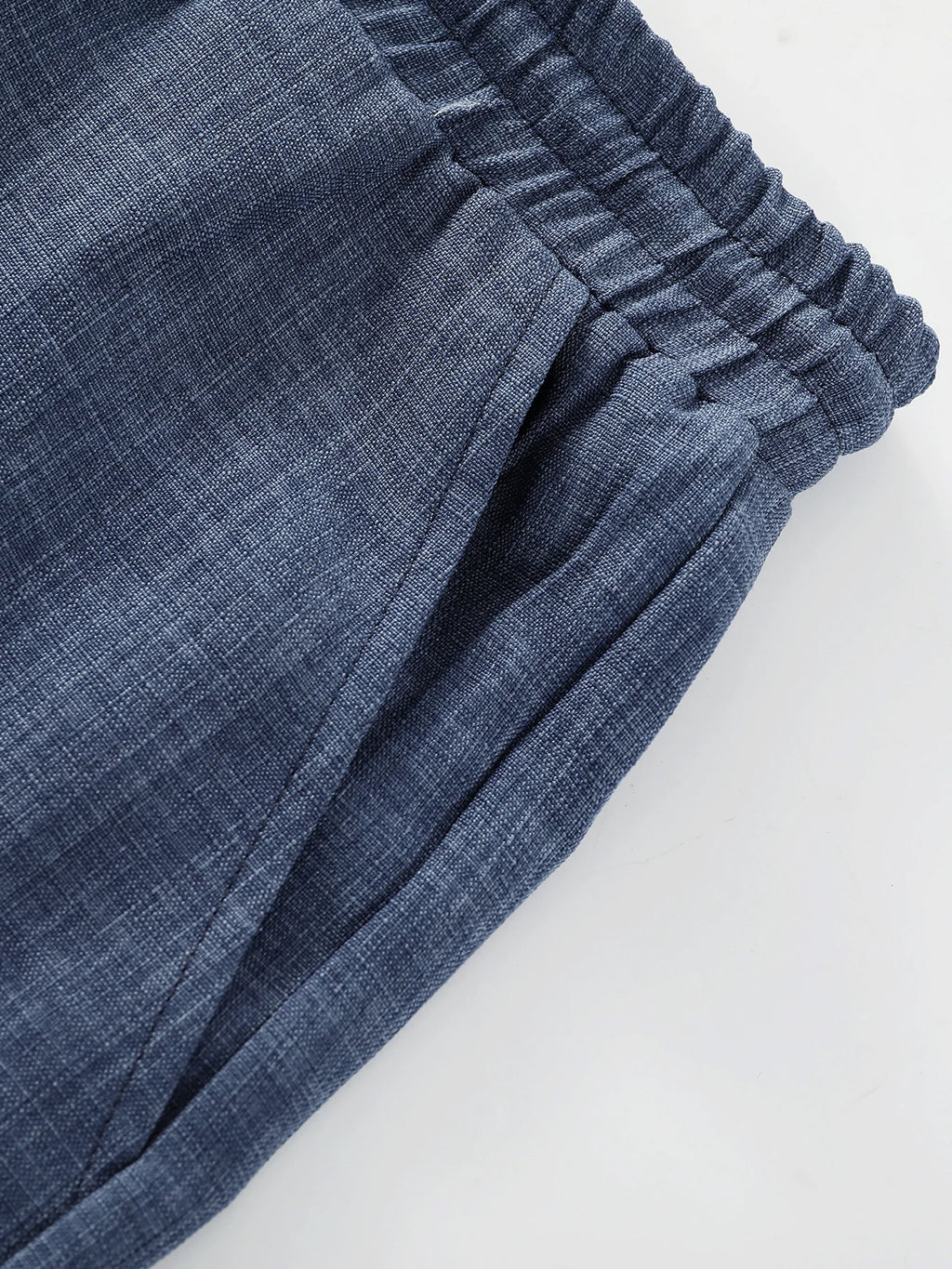 Men's Linen-Texture Lapel Shirt & Shorts Set – 5 Colors