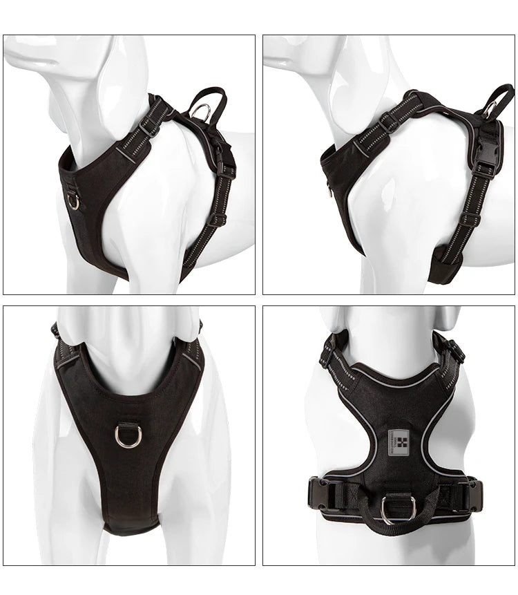 No-Pull Reflective Dog Harness – Adjustable for Small, Medium & Large Dogs