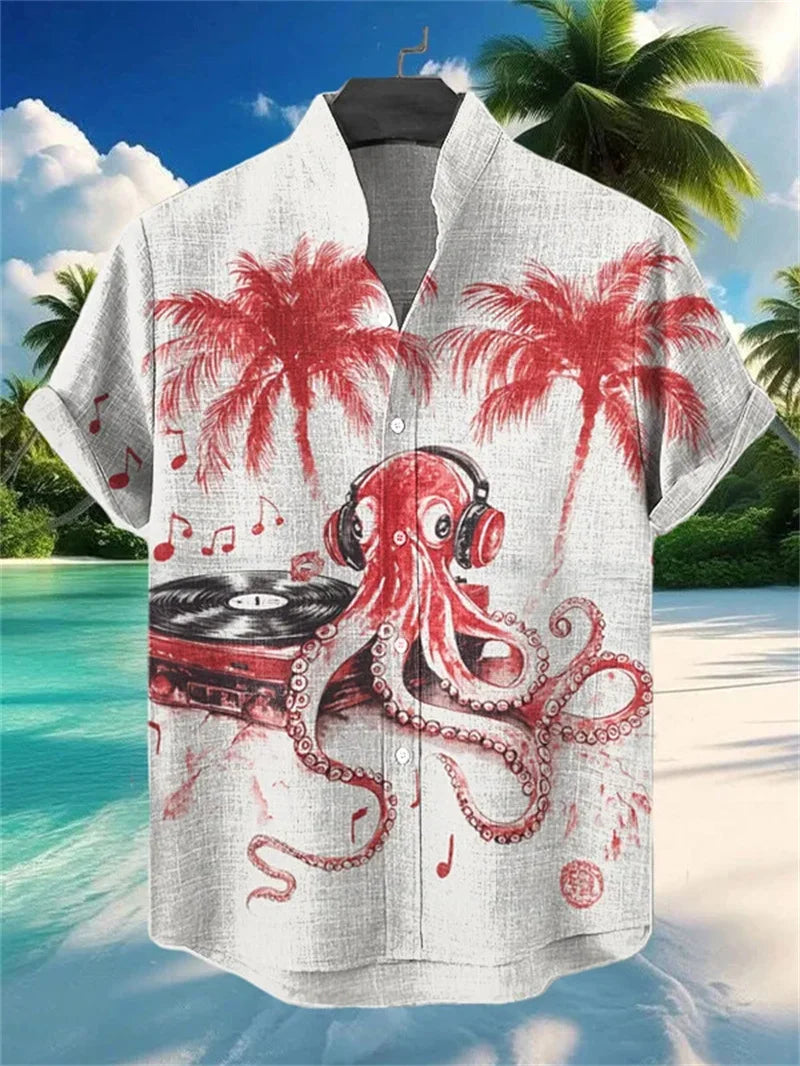 Men's Printed Hawaiian Shirt