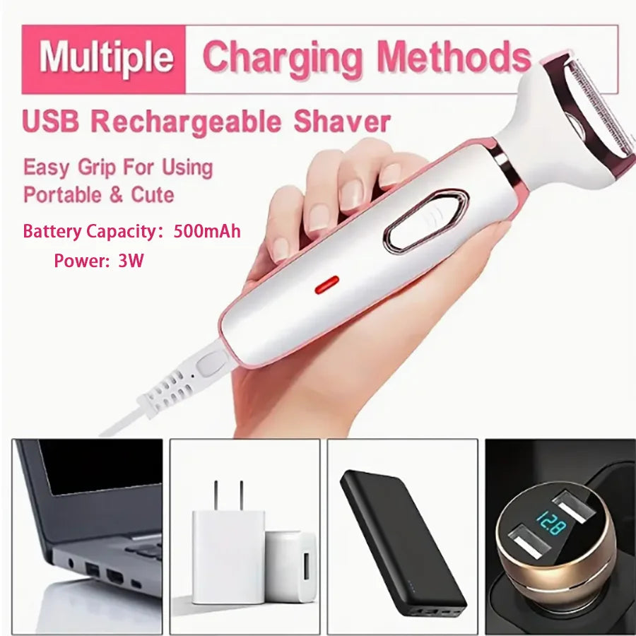 Ladies' 4-in-1 Rechargeable Electric Shaver