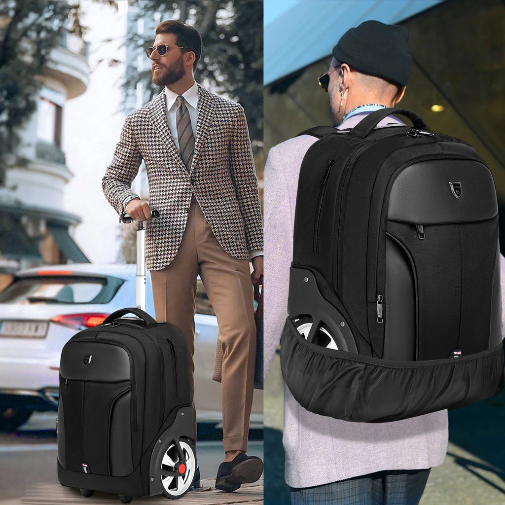 20 inch Rolling Luggage Backpack With Wheels Travel Suitcases Large Capacity Trolley Bags Multifinonal Laptop Carry on Backpack