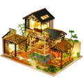 DIY Big Dollhouse Miniature Kit with LED Lights