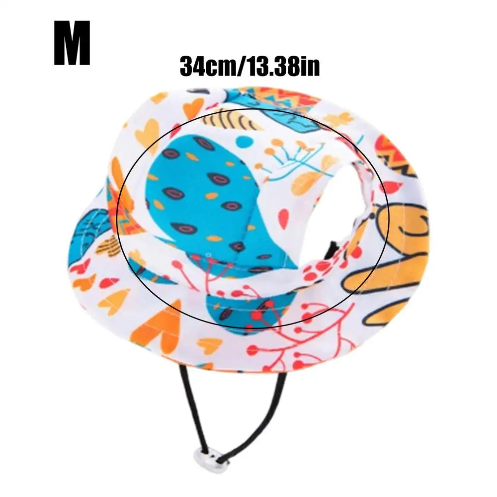Adjustable Pet Sun Hat – UV Protection Fisherman Hat for Cats & Dogs