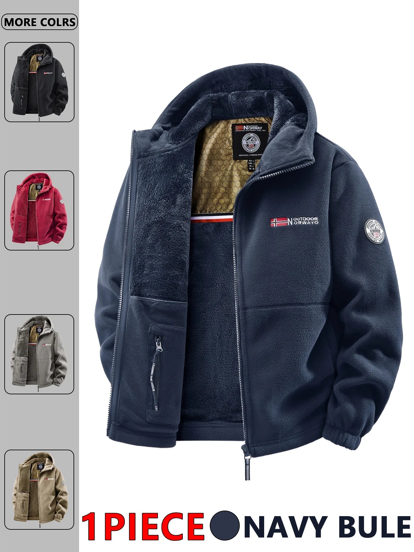 Men's Outdoor Hooded Jacket – Versatile Streetwear Coat