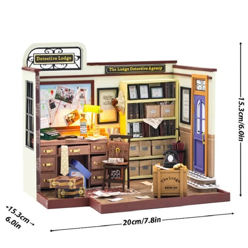 Miniature 3D Wooden Puzzle Dollhouse – 18 Designs