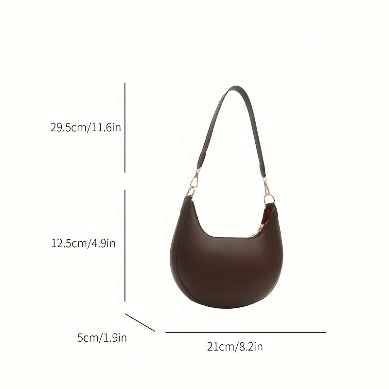 Women's Bag Shoulder Bags Women Moon-shaped Baseball NEW Fashion Luxury Women's Single Shoulder Bag