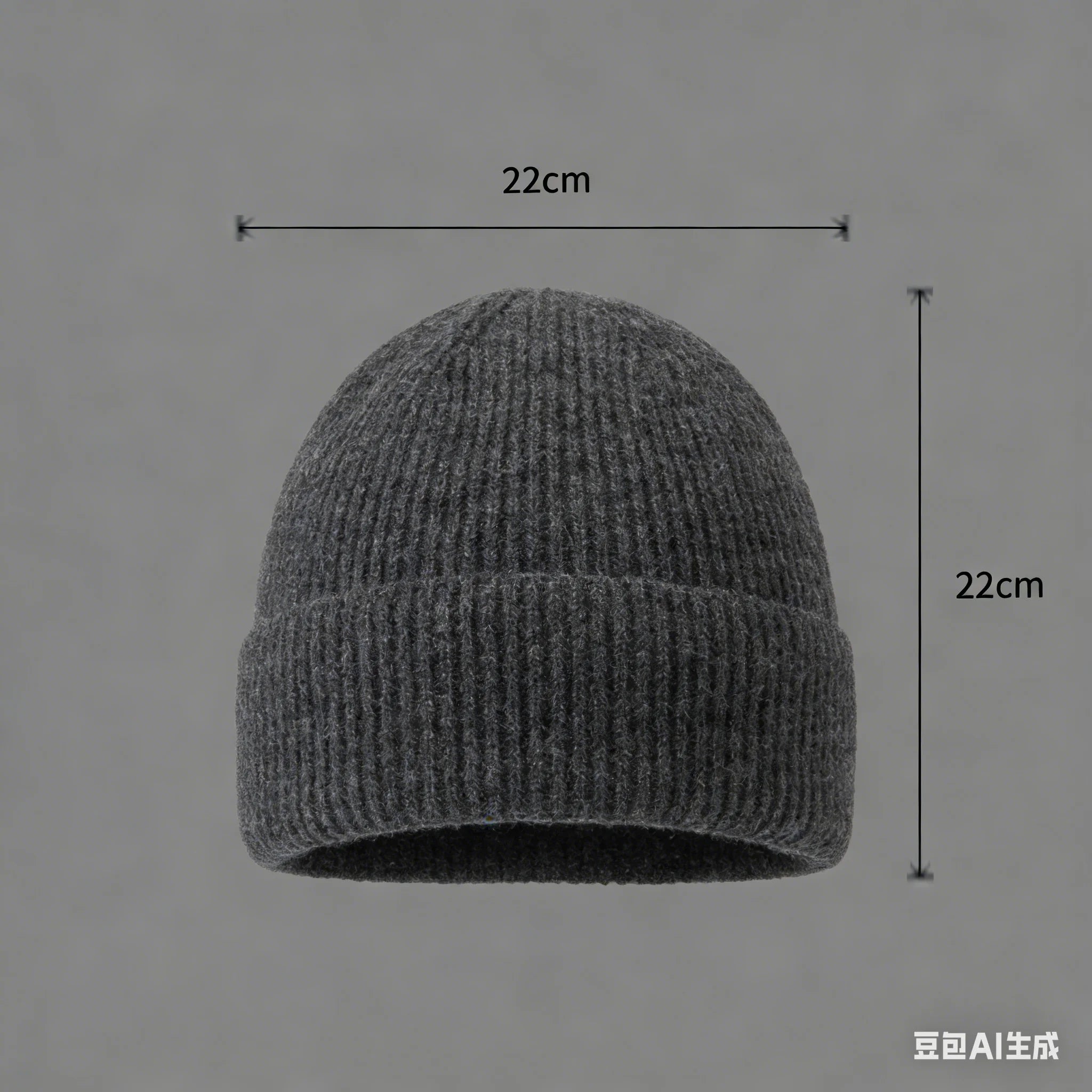 Autumn  Winter Short Warm Melon Hat Men Knitted Round Top Brimless Cold Hat Women Street hip-hop Wool Beanie