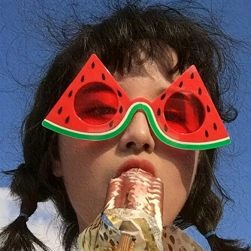 Fruit sunglasses Summer Hawaii Party Fruit shaped strawberry glasses Beach party decorations fun photo props