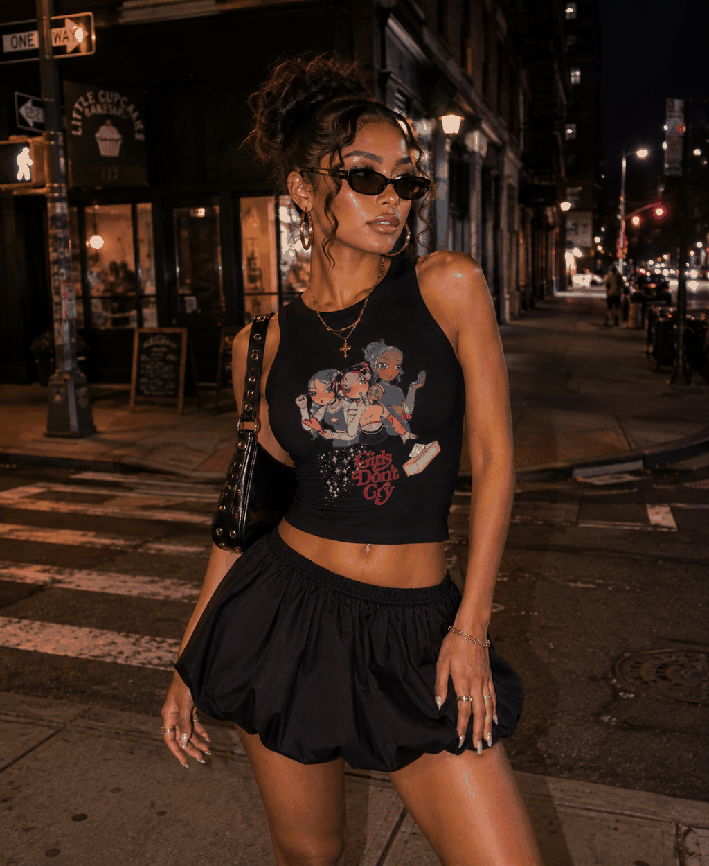 Girls Don't Cry | Retro Anime Racer Tank Top